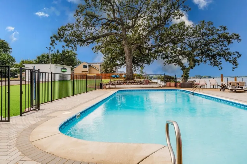 The pool beneath the oaks